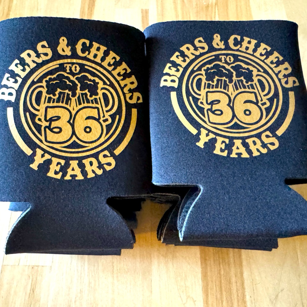 36th Birthday Drink Koozies